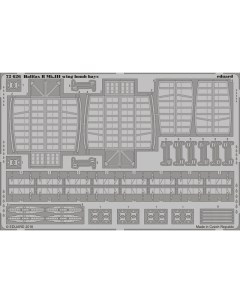 Фототравление 72626 Halifax B Mk III крыльевые бомболюки 1 72 Эдуард