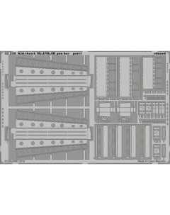 32258 1 32 Фототравление для Kittyhawk Mk I Mk III gun bay Hasegawa Эдуард