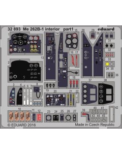 Фототравление 32893 Me 262B 1 интерьер 1 32 Эдуард