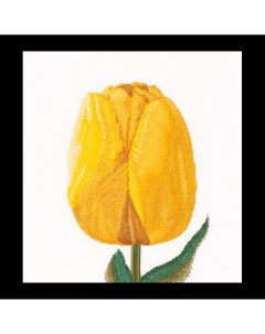 Набор для вышивания на льне Желтый тюльпан канва лен 36 ct арт 522 Thea gouverneur