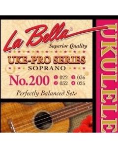 Струны для укулеле сопрано Set 200 Soprano La bella