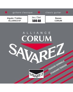 Струны для классической гитары 500AR 24 42 Alliance Corum Normal Tension Savarez