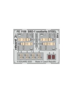 Фототравление FE1109 SBD 1 ремни безопасности 1 48 Эдуард