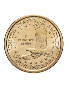 Памятная монета 1 доллар Парящий орел Сакагавея Коренные американцы США 2003 г UNC Nobrand