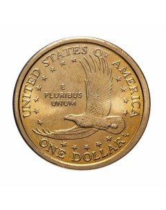 Памятная монета 1 доллар Парящий орел Сакагавея Коренные американцы США 2004 г UNC Nobrand