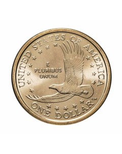Памятная монета 1 доллар Парящий орел Сакагавея Коренные американцы США 2005 г UNC Nobrand