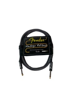 Кабель гитарный Vintage Voltage 3м черно белый Fender