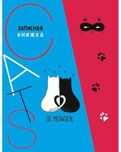 Книжка записная Апплика 80л А6 Черно белая любовь Ктс