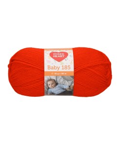 Пряжа Baby 185 50г 185м 100 акрил 01030 красный 10 мотков Red heart