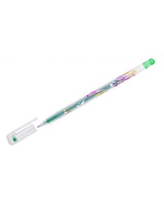 Ручка гелевая Glitter Metal Jell MTJ 500GLS D светло зел с блестками 1 мм 1 шт Crown