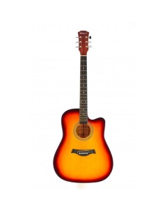Акустическая гитара с анкером глянцевая Санбёрст Липа 41дюйм E4110 SB Elitaro