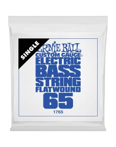 Одиночная струна для бас гитары 1765 FLATWOUND 065 Ernie ball