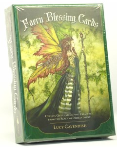 Карты Таро Волшебные Благословляющие Карты Faery Blessing Cards Blue Angel Blue angel publishing