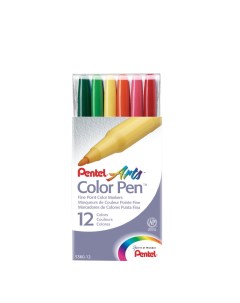 Фломастеры Arts Color Pen 12 цветов Pentel