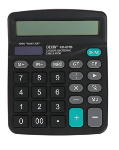 Настольный 12 разрядный калькулятор с двойным питанием Kaerda KK 837B Markethot
