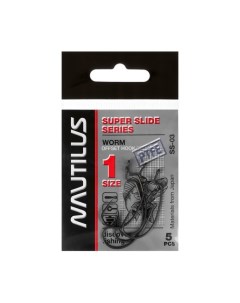 Крючок офсетный Nautilus Offset Super Slide Series Worm SS 03PTFE 1 5 шт Nobrand