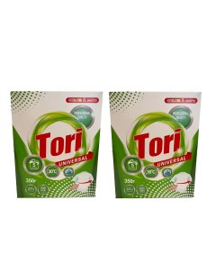 Стиральный порошок для всех видов тканей 350 г 2 шт Tori