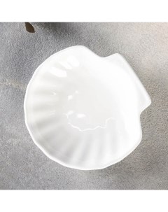 Блюдо ракушка фарфоровое Shelley d 13 см цвет белый Wilmax