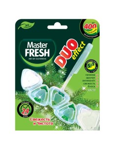 Блок для унитаза Duo Effect 400 хвоя 1 шт Master fresh