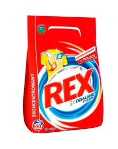 Порошок Color концентрат для стирки цветного белья 3 кг Rex