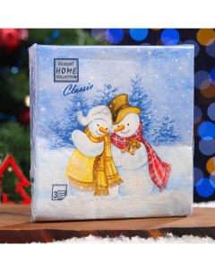 Салфетки бумажные Home Classic Встреча друзей 3 слоя 33x33 см 20 листов Home collection