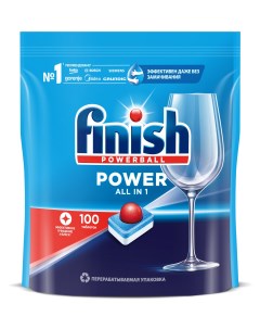 Таблетки для посудомоечных машин Power All in 1 100 шт Finish