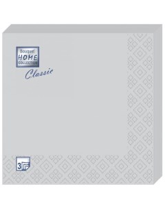 Салфетки бумажные Classic трехслойные белые 33 x 33 см 20 шт Home collection