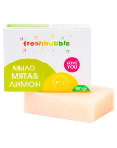 Мыло кусковое мята и лимон 100 г Freshbubble