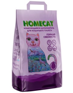 Комкующийся наполнитель бентонитовый 2 шт по 3 кг Homecat