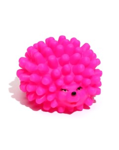 Игрушка пищащая Ёжик малый для собак 6 5 см розовая Пижон