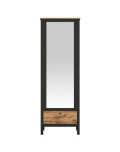 Шкаф с зеркалом Loft SZF1W1S 60 дуб вотан черный Black red white