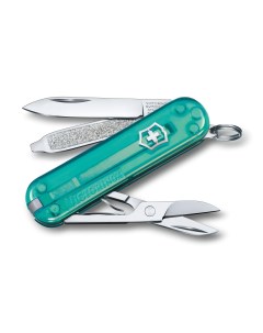 Мультитул 7 в 1 бирюзовый Classic SD Transparent Tropical Surf 0 6223 T24G Victorinox