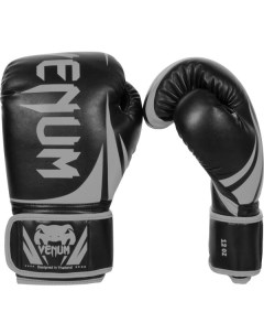 Боксерские перчатки Challenger 2 0 черный серый 16 унций Venum