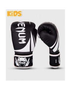 Боксерские перчатки черно белые 6 унций Venum