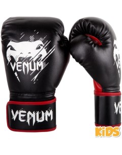 Боксерские перчатки Contender Kids черные 6 унций Venum