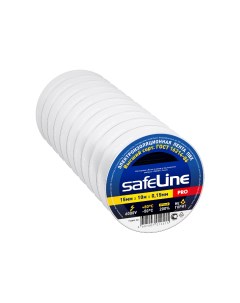 Изолента 15 10 ГОСТ белая 10 шт Safeline