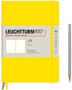Блокнот Leuchtturm А5 нелинованный 61 лист лимонный мягкая обложка Leuchtturm1917