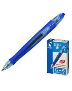 Ручка гелевая автоматическая BL G6 5 03мм синий резиновая манжетка 12шт BL G6 5 L Pilot