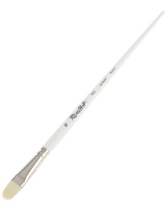 Кисть Серия 1B32W из белой синтетики 16 овальная длинная ручка Roubloff