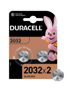 Набор из 2 шт Батарейки Lithium CR2032 литиевые КОМПЛЕКТ 2 шт в блистере 4 Duracell