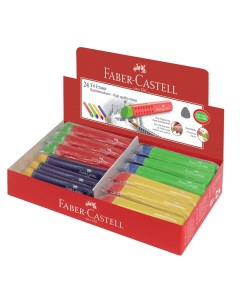 Ластик Tri треугольный 83x12 6x12 3мм пластиковый держатель 24шт Faber-castell