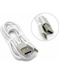 Кабель USB2 0 microUSB 1m белый в оплётке JA DC21 Jet.a