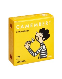 Сыр мягкий Camembert aux Noix 125 г Jean