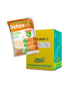 Кисель овсяно льняной на фруктозе detox bio active облепиховая косточка Компас здоровья