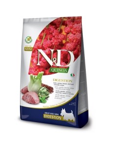 Dog Grain Free Quinoa Digestion корм для собак мини пород с чувствительным пищеварением Ягненок 800  Farmina n&d