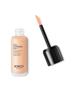 FULL COVERAGE 2 IN 1 FOUNDATION CONCEALER 2 В 1 ТОНАЛЬНОЕ СРЕДСТВО И КОНСИЛЕР С ВЫСОКОЙ СТЕПЕНЬЮ ПОК Kiko milano