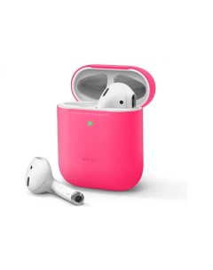 Чехол Skinny Case AirPods 1 2 Неоновый розовый EAPSK BA NPK Elago