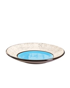 Тарелка Персия плоская керамика синяя 19 см Иран Керамика ручной работы