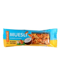 Батончик Мюсли Muesli миндальный с кокосом 3 шт по 40 г Chikalab