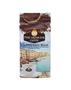 Кофе Espresso молотый 250 г Tre venezie caffe